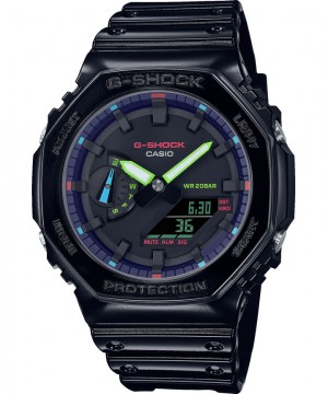 Ceas barbatesc CASIO G-Shock GA-2100RGB-1AER (GA-2100RGB-1AER) oferit de magazinul Japora