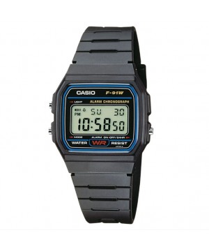 Ceas unisex Casio STANDARD F-91W-1YEG Digital (F-91W-1YEG) oferit de magazinul Japora