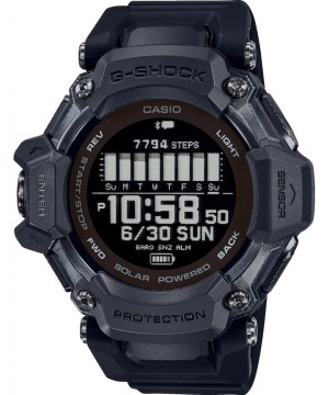 Ceas barbatesc Casio G-Shock GBD-H2000-1BER G-SQUAD Solar 5-SENSOR Heart Rate Monitor and GPS for Workouts Bluetooth