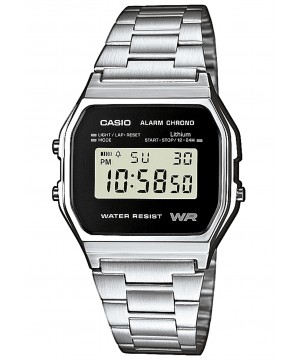 Ceas unisex Casio STANDARD A158WEA-1EF Retro (A158WEA-1EF) oferit de magazinul Japora