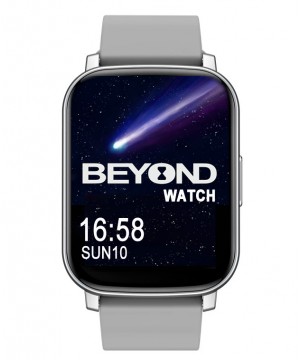 BEYOND Watch Meteor Series, 44x34mm, Silver, smartwatch