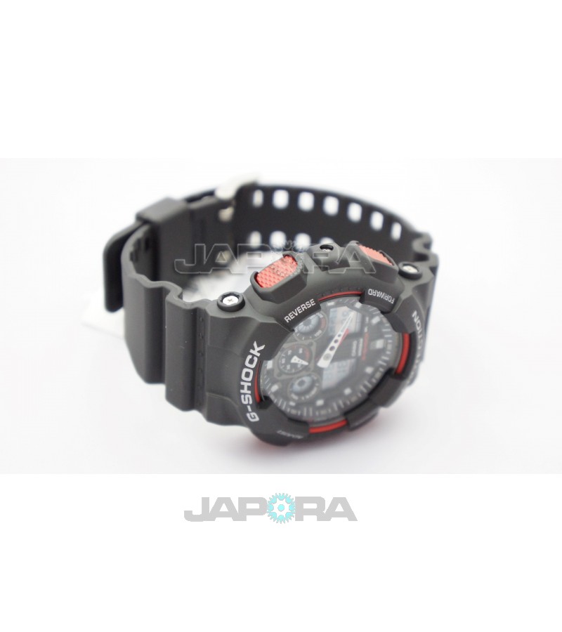 Ceas barbatesc Casio G-Shock GA-100-1A4 Bold Face. Tough Body (GA-100-1A4ER) oferit de magazinul Japora