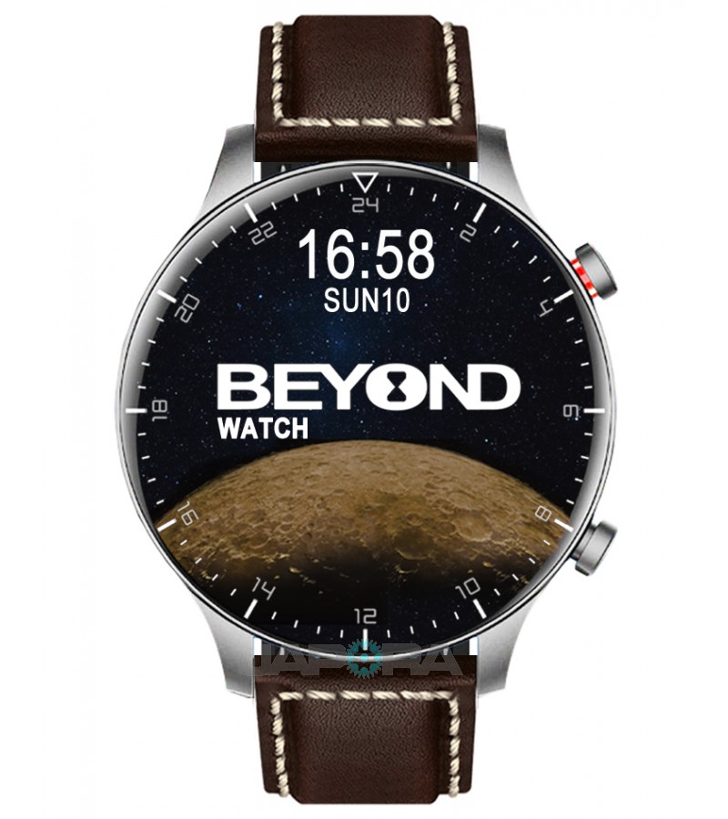 BEYOND Watch Moon Series 46mm, Brown Leather (MON02L-46) oferit de magazinul Japora